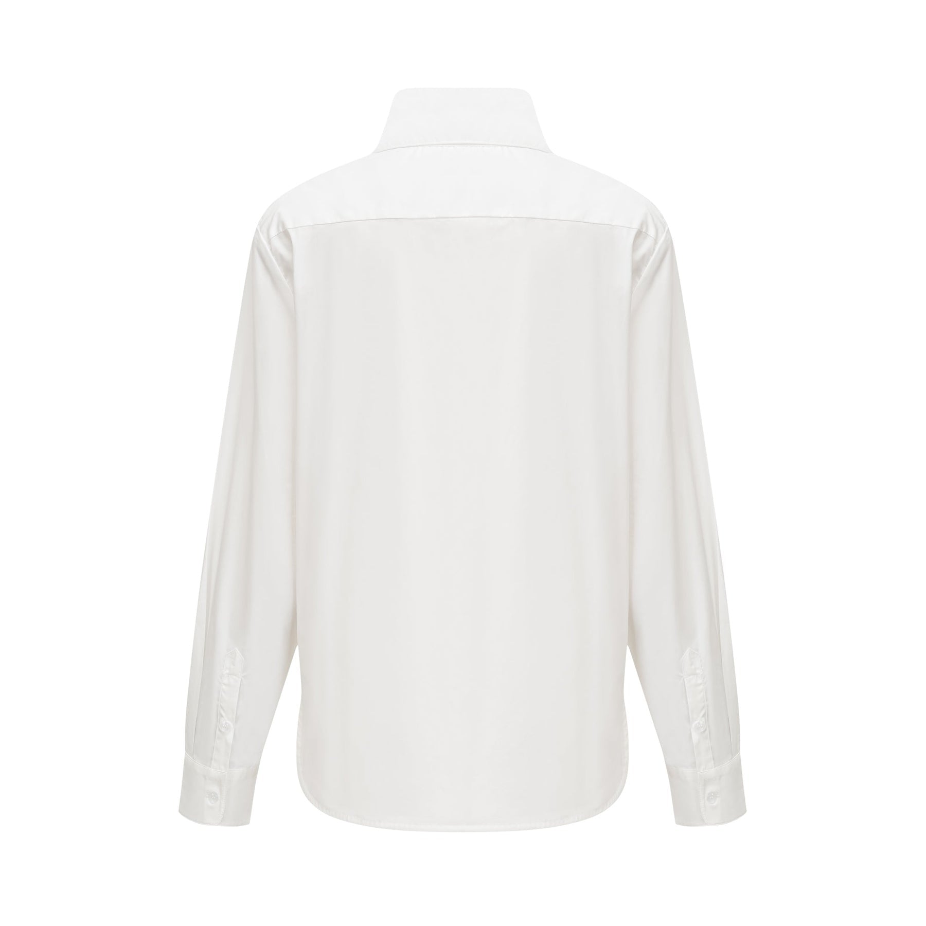 Solène white pointedcollar shirt