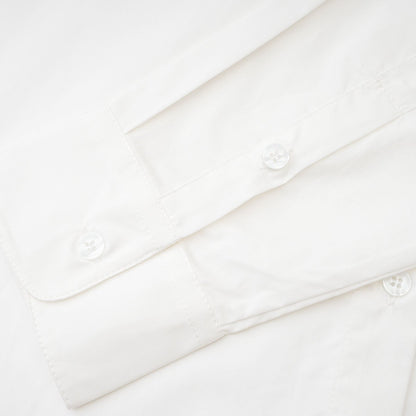 Solène white pointedcollar shirt