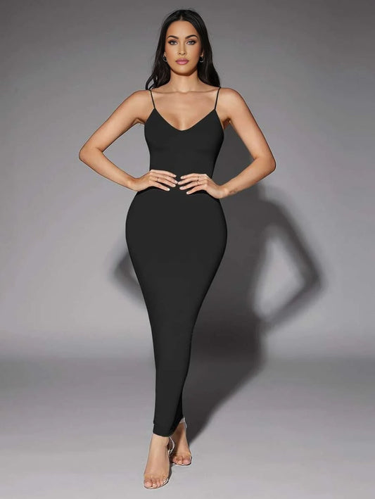 Solid Backless Bodycon DressSummer Dresses For Women
