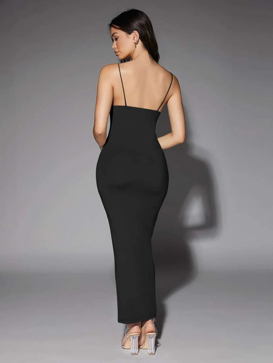 Solid Backless Bodycon DressSummer Dresses For Women