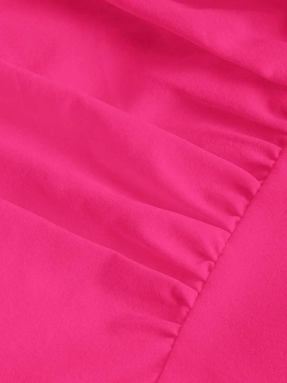 Solid Ruched Cami Dress
