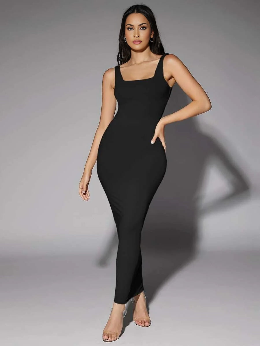 Solid Scoop Neck Tank DressSummer Dresses For Women