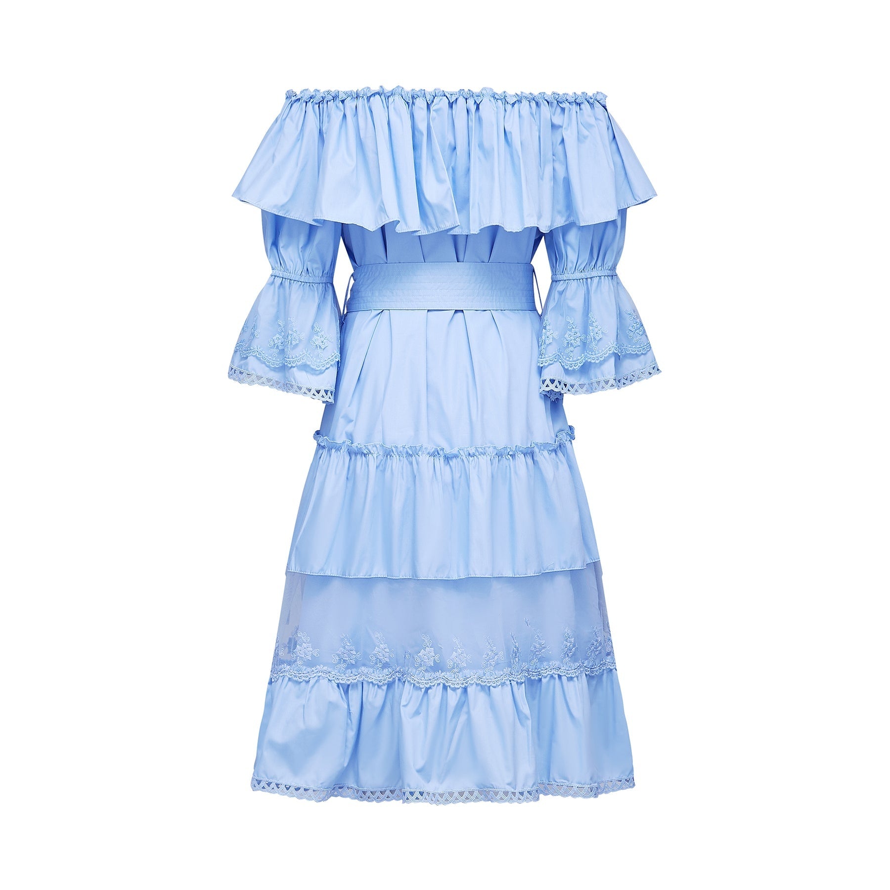 Sophie offshoulder tiered midi dress