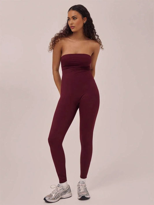 Sport Active Bandeau Jumpsuit Padel Tennis Pickleball Gym Fitness