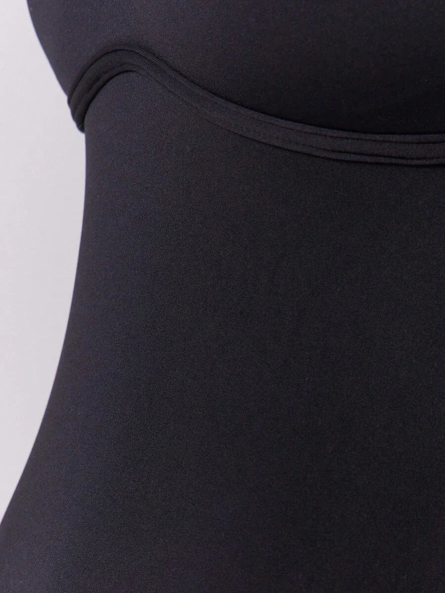 Sport Body Contouring Scoop Back Unitard Jumpsuit Elegant Casual Active Workout Gym Fall Autumn