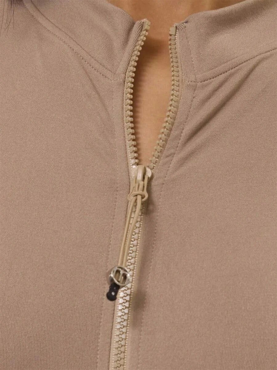 Sport Mock Neck Open Back Scrunch Bum Sculpt Fitted Playsuit Active Sports Workout Fall Autumn Cute