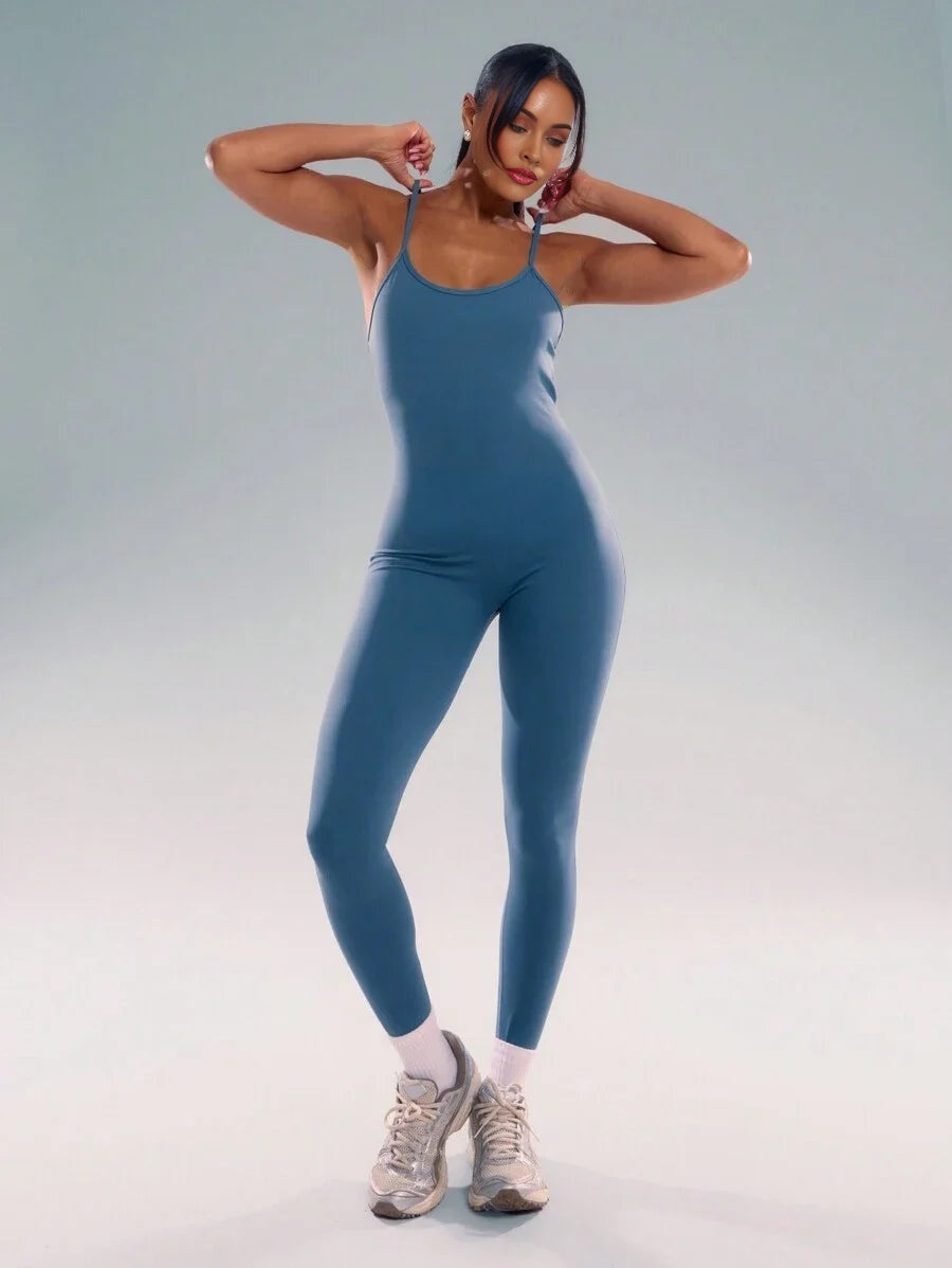 Sport Open Back Unitard Padel Tennis Pickleball Gym Fitness