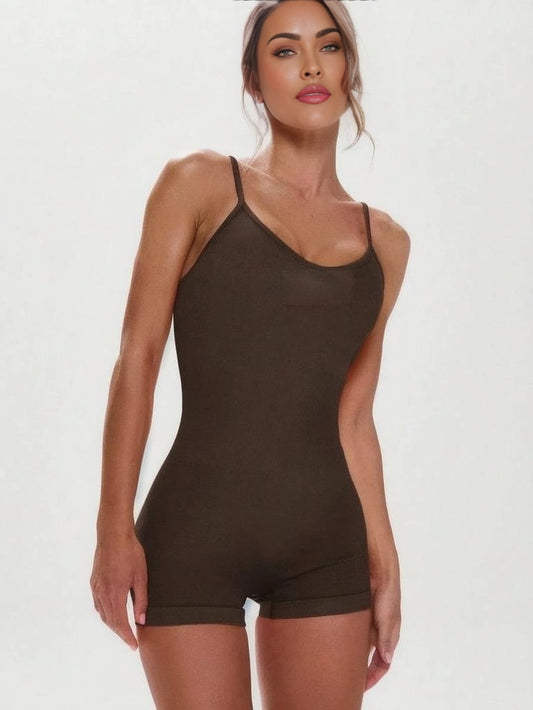 Sport Spaghetti Strap Thin Strap Sports Unitard Romper Active Workout Gympadel Tennis Pickleball