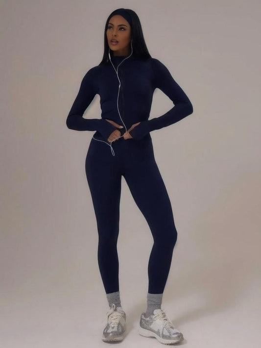 Sport Sport Seamless Sculpt Active BBL Jacket High Rise Leggings Set Autumn Fall Winter Activewear