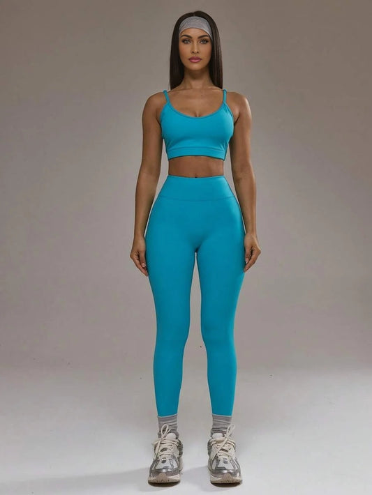 Sport Sports Bra And Leggings CoOrd Set Padel Autumn Fall Winter Activewear Sport Gym Workout