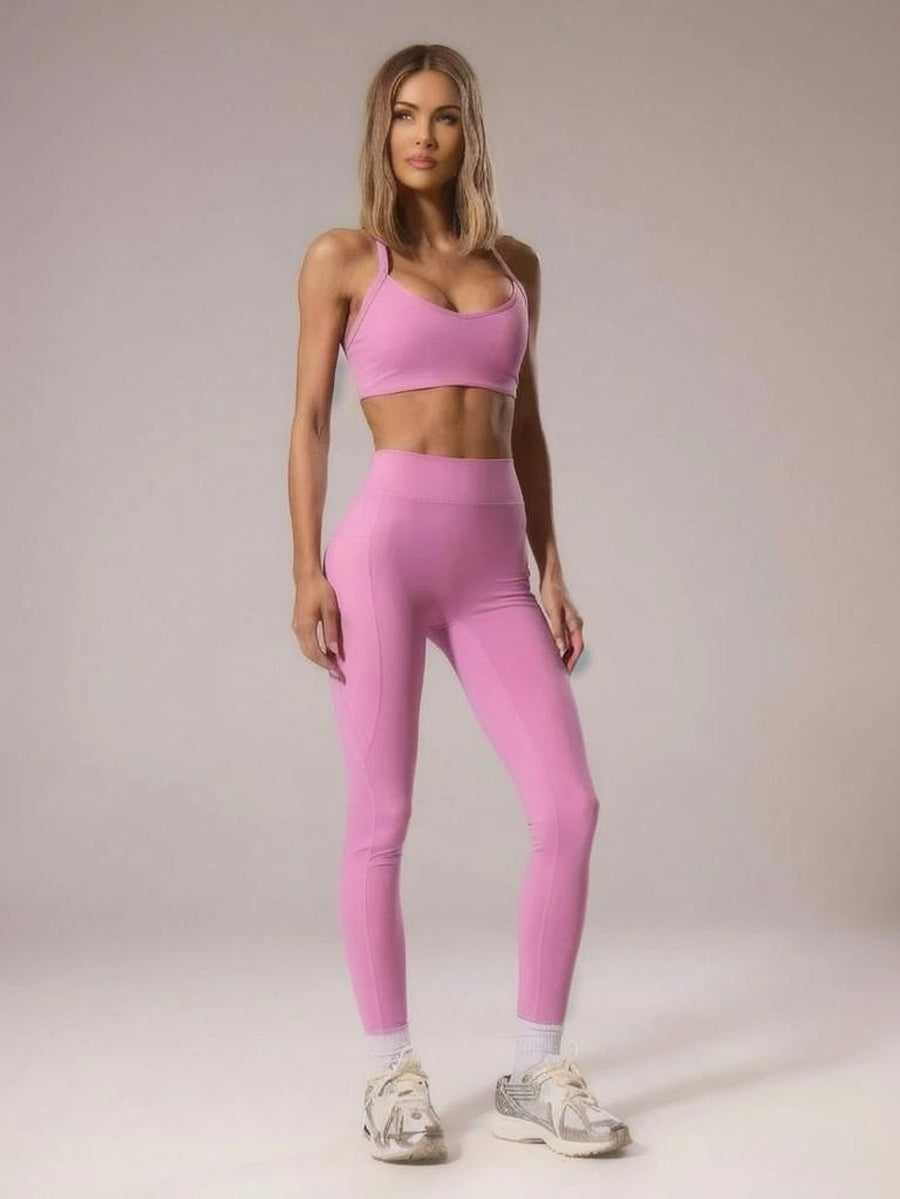 Sport Women Cross Back Top amp Leggings Sports Sets Gym Fitness