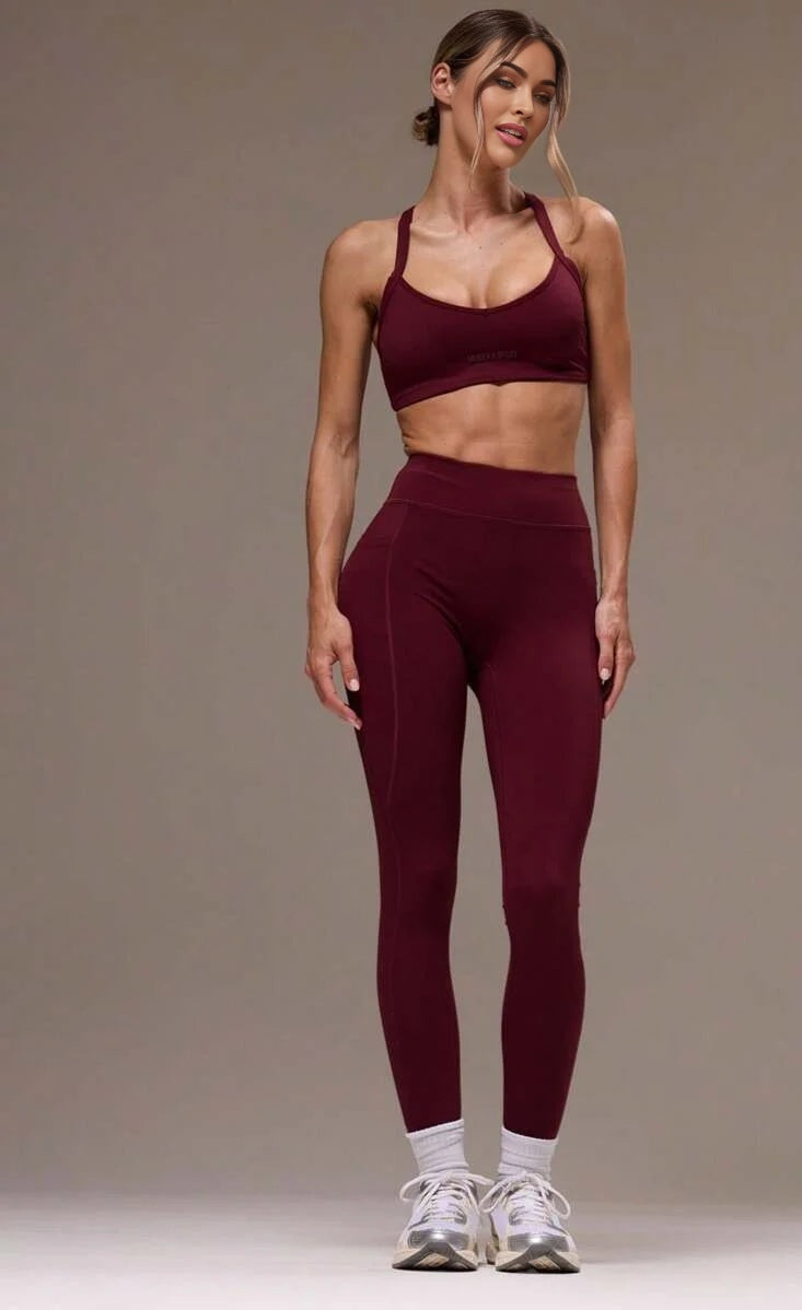 Sport Women Cross Back Top amp Leggings Sports Sets Gym Fitness Fall Winter