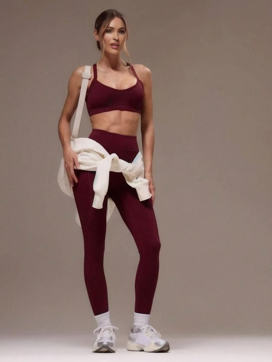 Sport Women Cross Back Top amp Leggings Sports Sets Gym Fitness Fall Winter