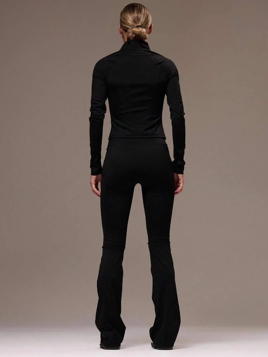 Sport Women Solid Color Sports Sets Gym Fitness Fall Winter