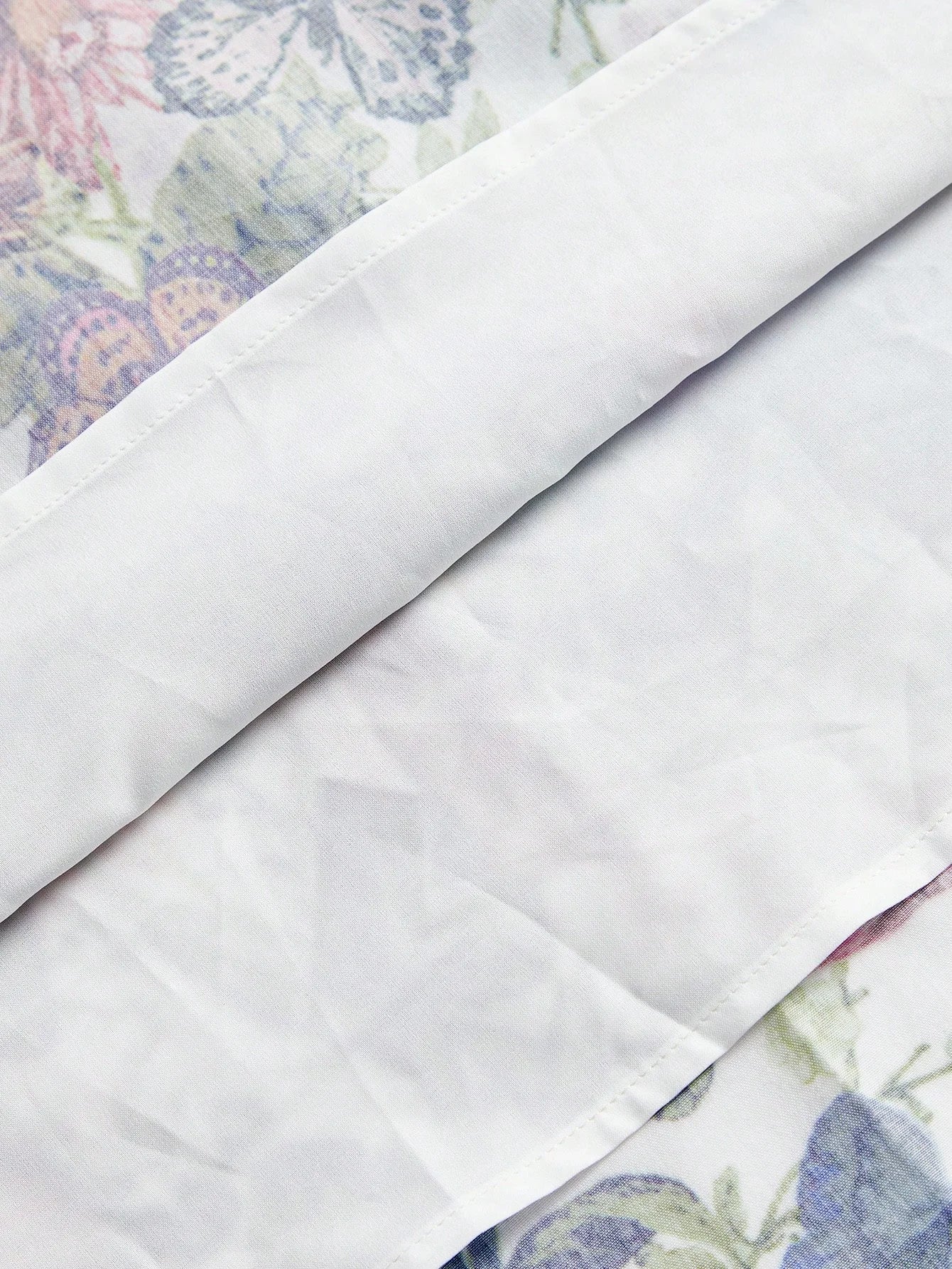 SpringSummer Dopamine Color Butterfly amp Floral Print Stand Collar Long Shirt Dress With Belt