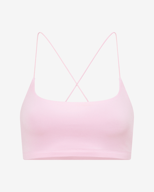 Square neck sleeveless top with relaxed fit - Pink