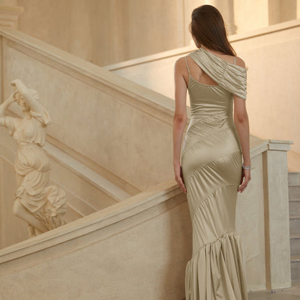Stella Maxi Dress in Red Sea Ammonite Neutrals