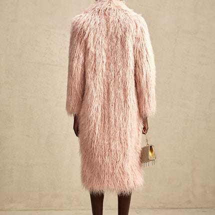 Stella Pink Faux Fur Coat