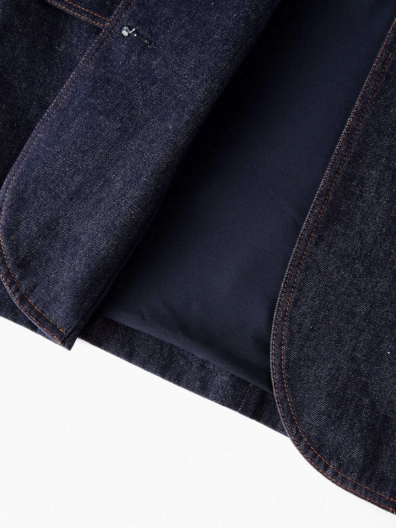 STRUCTURED DOUBLE BREASTED DENIM JACKET