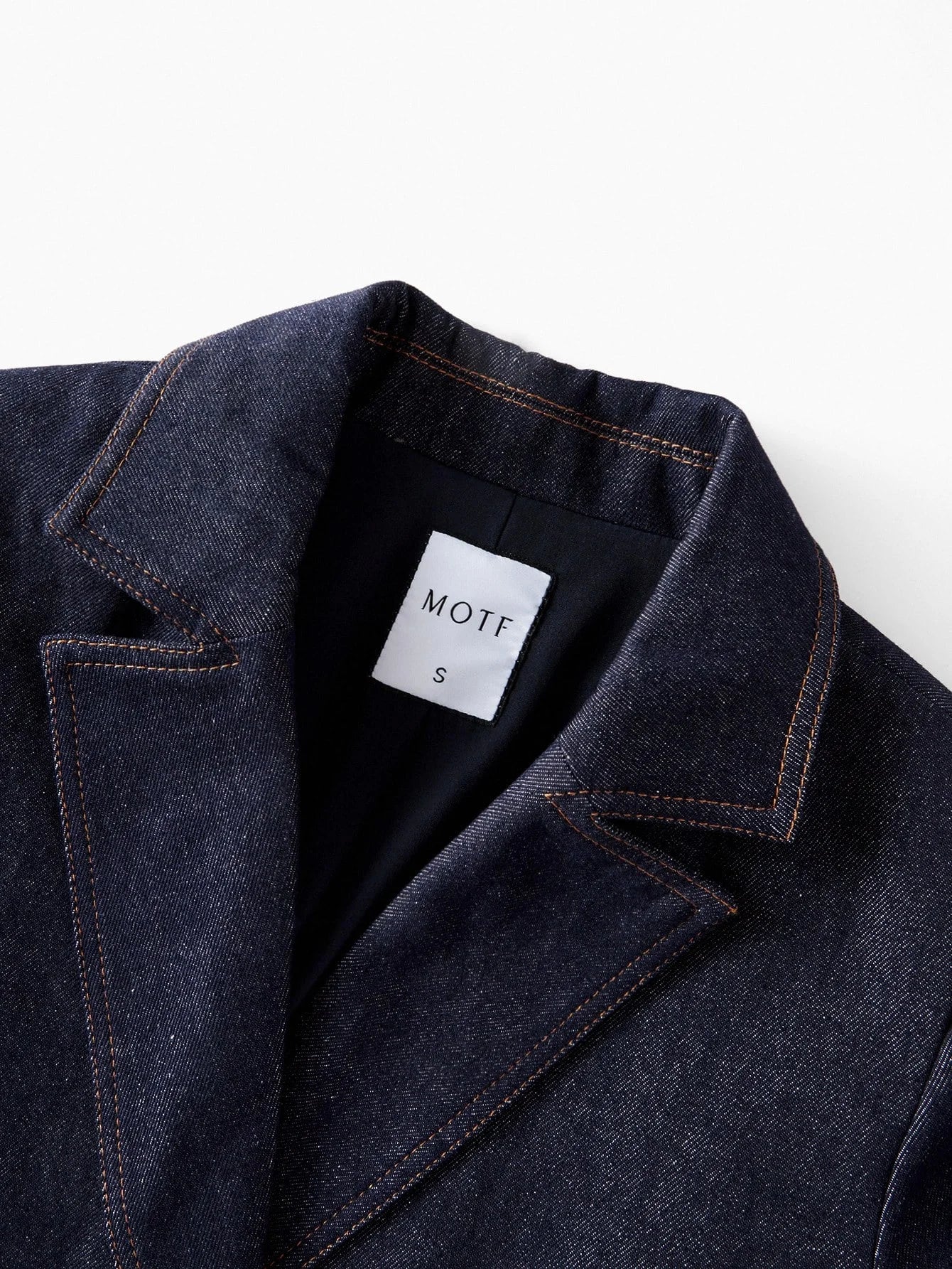 STRUCTURED DOUBLE BREASTED DENIM JACKET