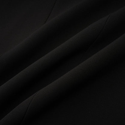 Stylish black blazer with bowknot detail and cutout design