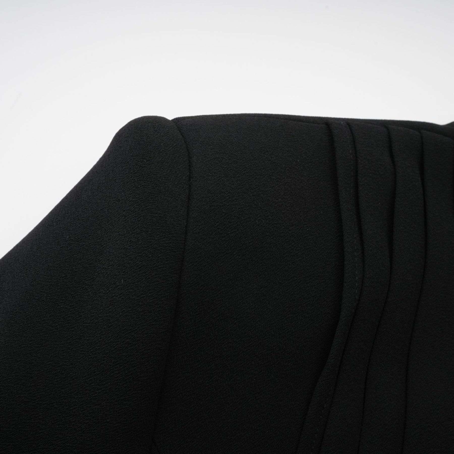 Suzanne black pleated jacket  trousers matching set