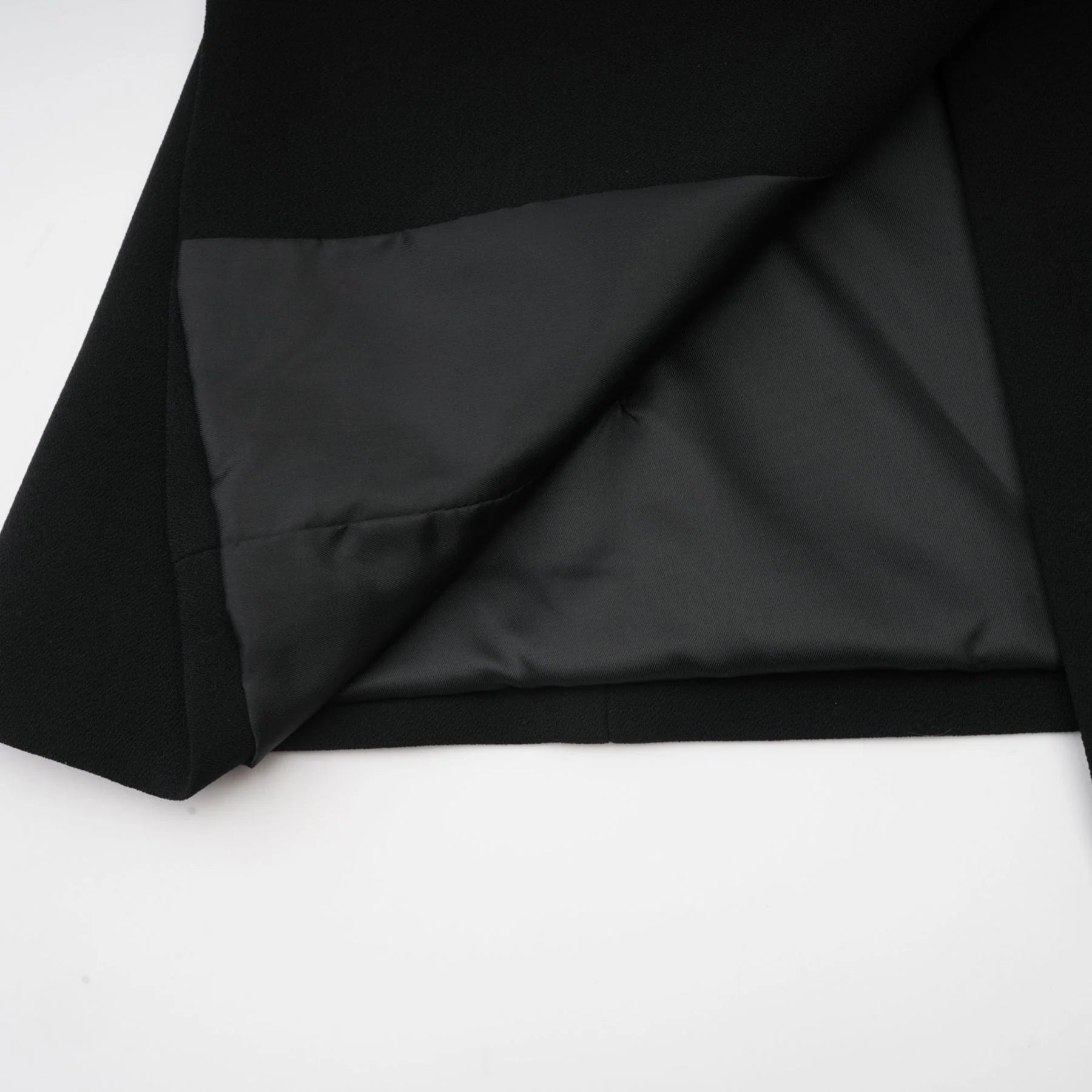 Suzanne black pleated jacket  trousers matching set