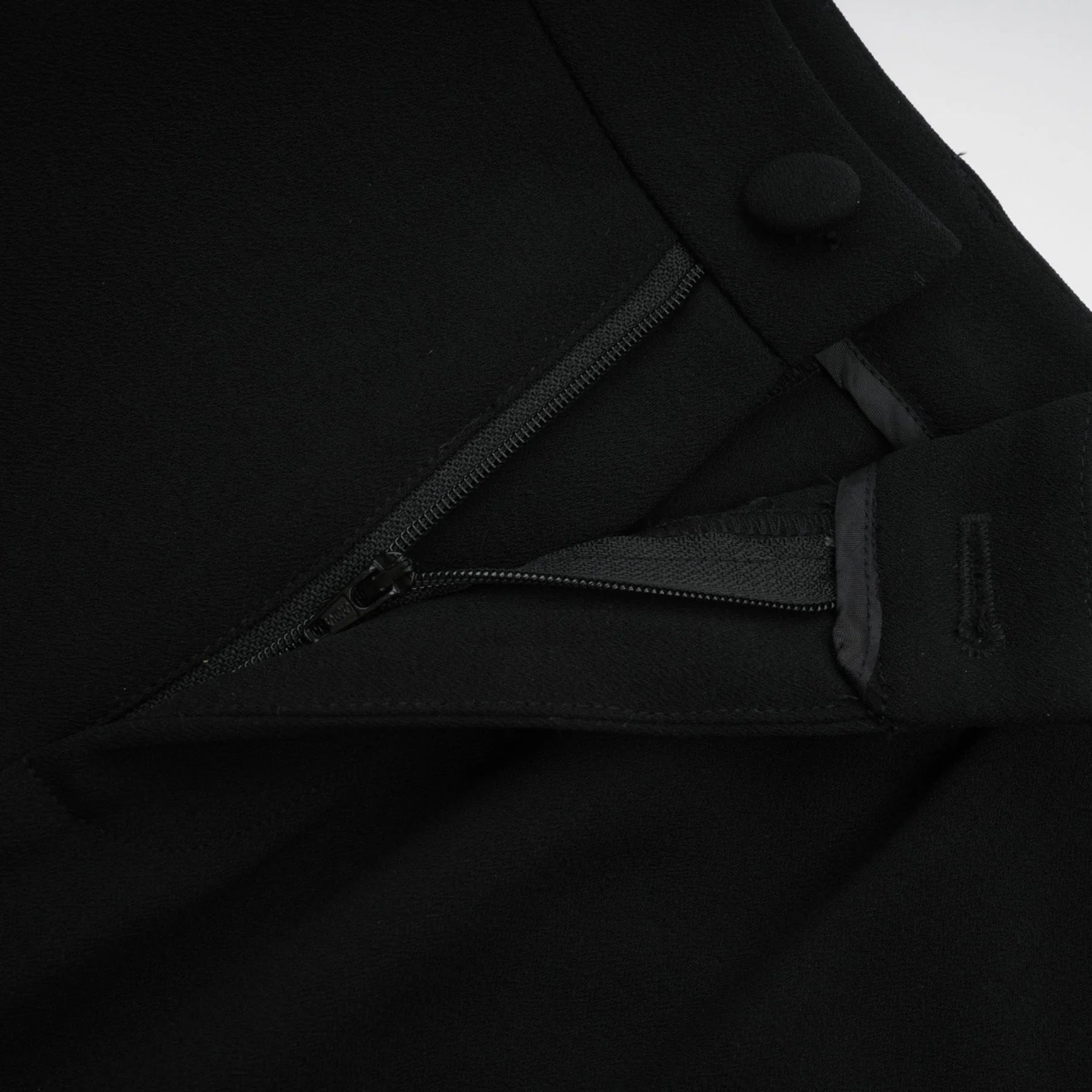 Suzanne black pleated jacket  trousers matching set