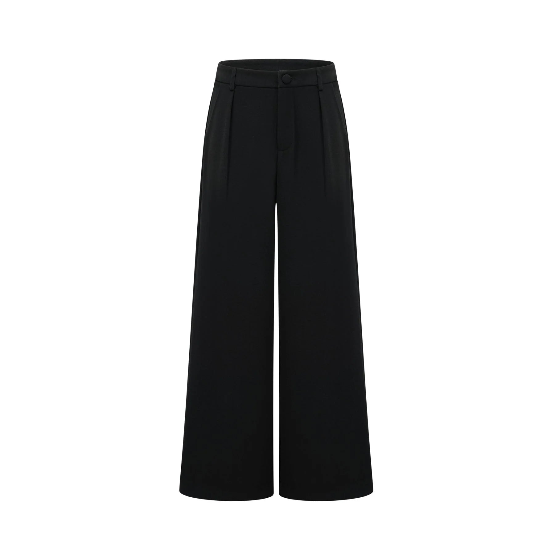 Suzanne black pleated jacket  trousers matching set