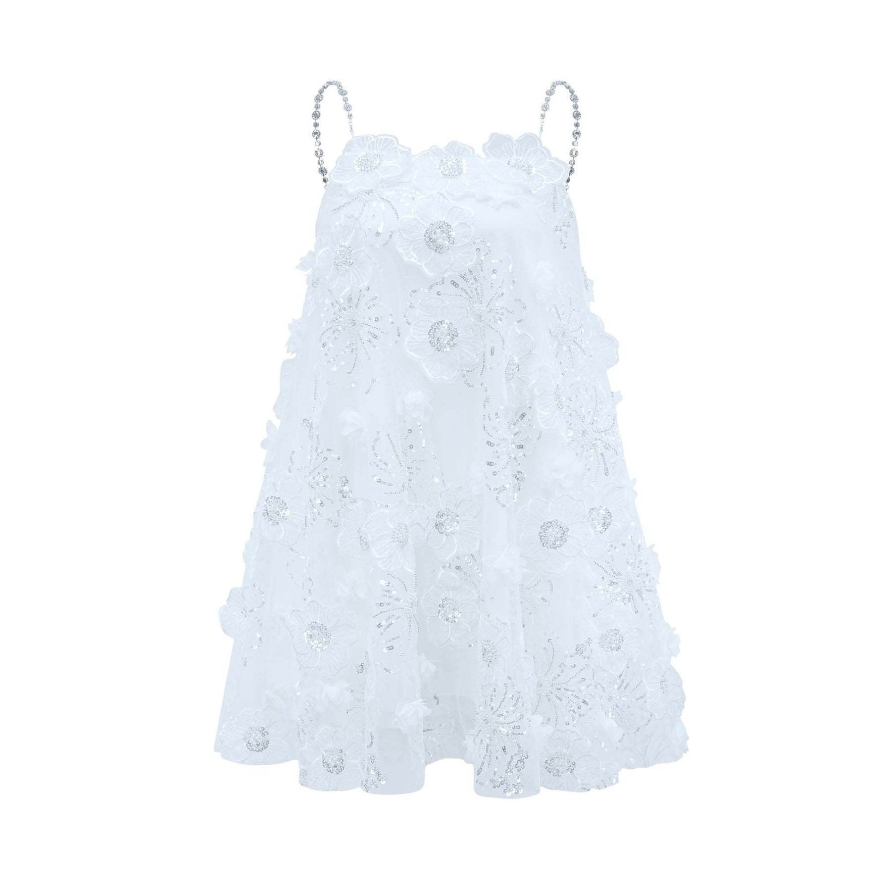 Suzette crystalembellished floral mini dress