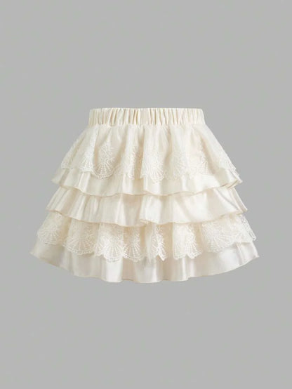 Sweet Cake Lace Women MultiLayered Skirt Summer