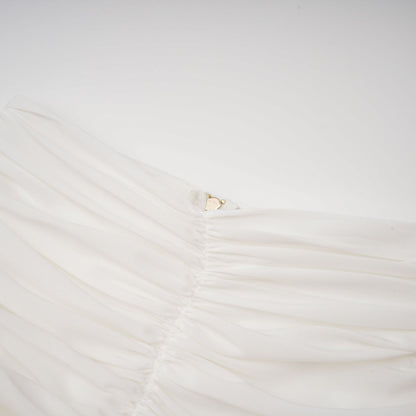 Sylvie ruched ruffled mini skirt