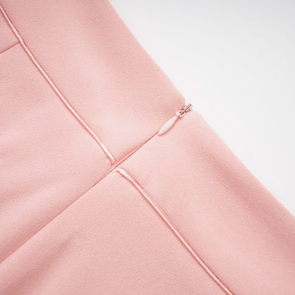 Teagan Pink White Blazer Pants Set