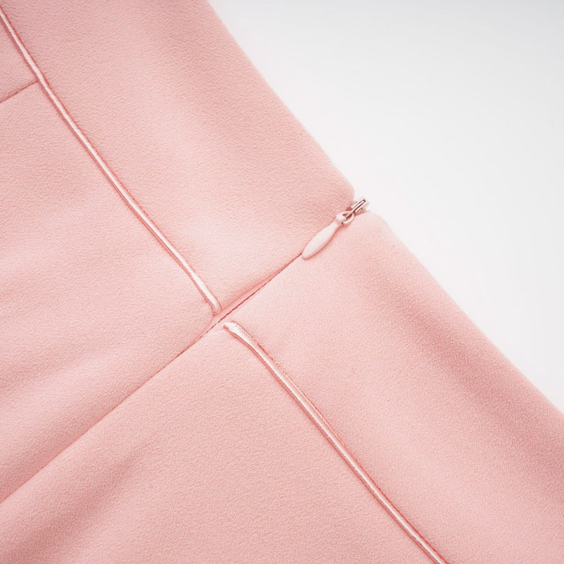 Teagan Pink White Blazer Pants Set