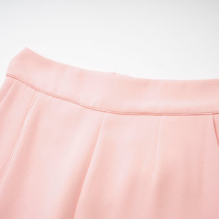 Teagan Pink White Blazer Pants Set