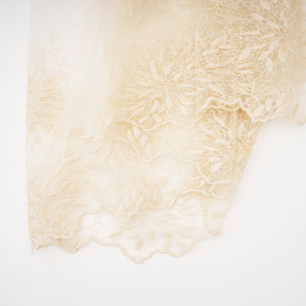 Teresa Halterneck Midi Dress in Neutrals crafted from 100% Terylene with lace trim and A-line silhouette