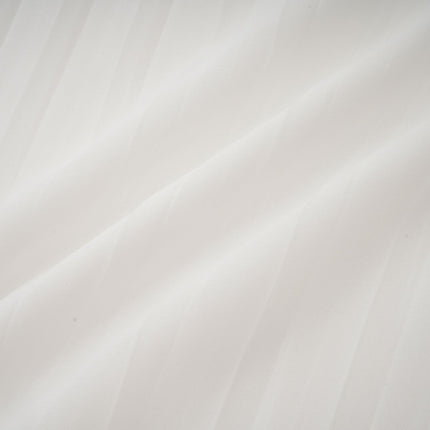 Teresina White Midi Dress with Flared Sleeves and Pleated A-Line Hem