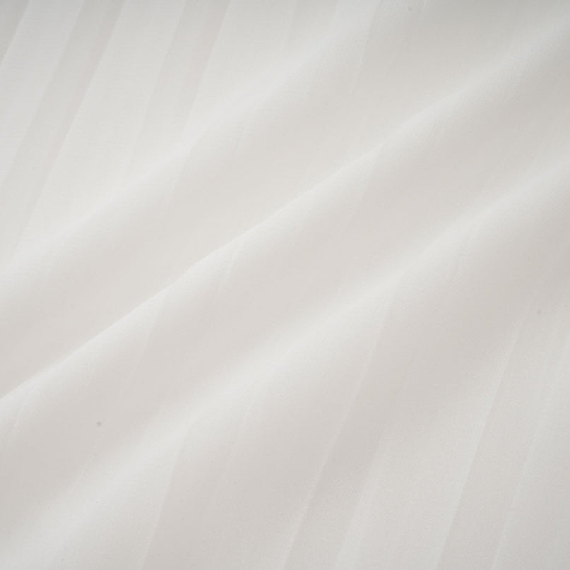 Teresina White Midi Dress with Flared Sleeves and Pleated A-Line Hem