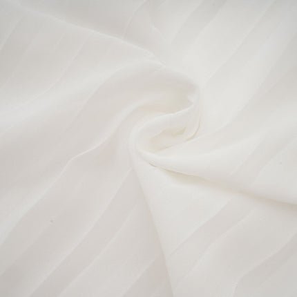 Teresina White Midi Dress with Flared Sleeves and Pleated A-Line Hem