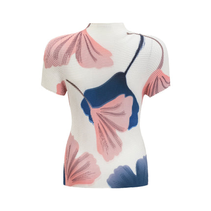 Tersilla White Pattern Knit Skirt and Top Set