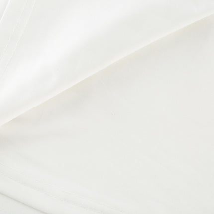 Thala White Sleeveless Midi Dress Square Neckline Pleated Details Back Zipper Elegant Sophistication Grace