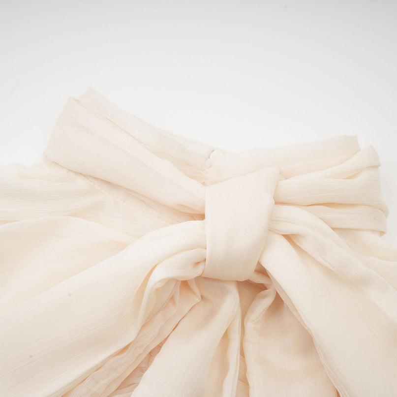 Thibaulte tuckdetail pleated tulle mini dress