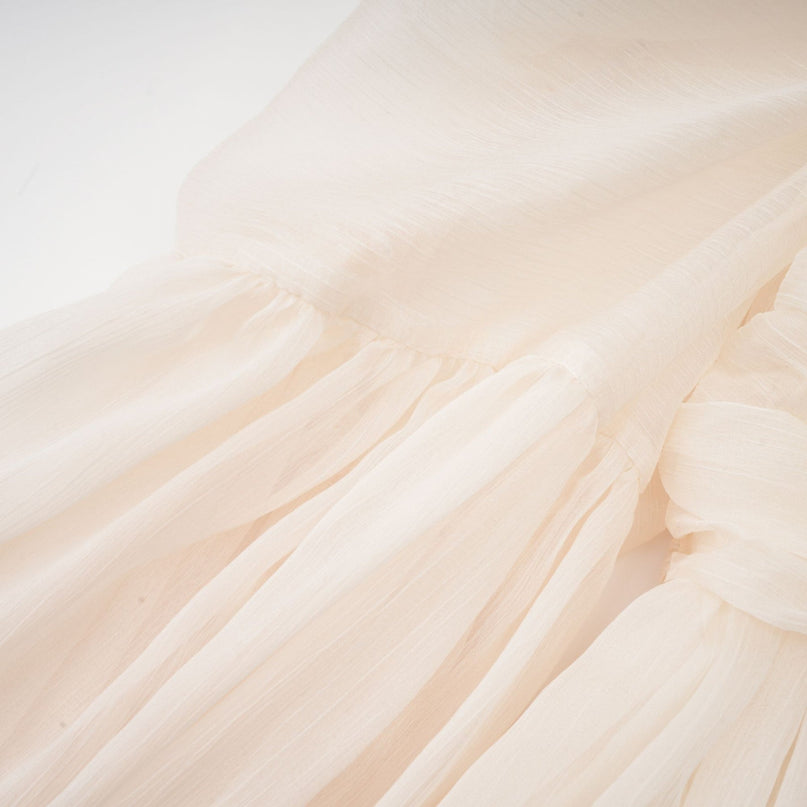 Thibaulte tuckdetail pleated tulle mini dress