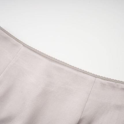 Tiana Silver Lace Striped Pleated Skirt