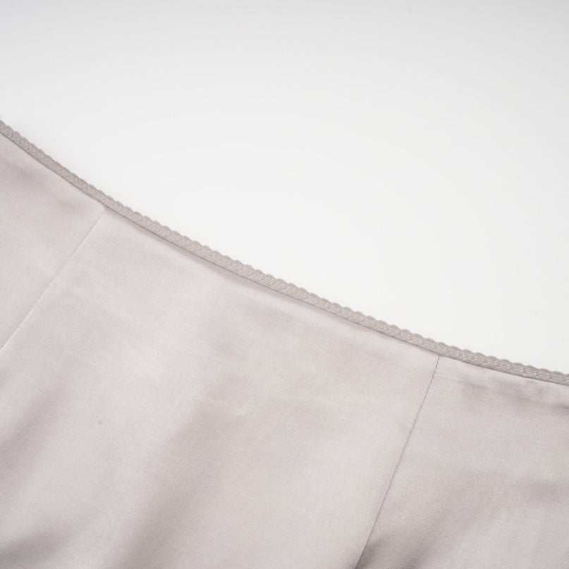 Tiana Silver Lace Striped Pleated Skirt
