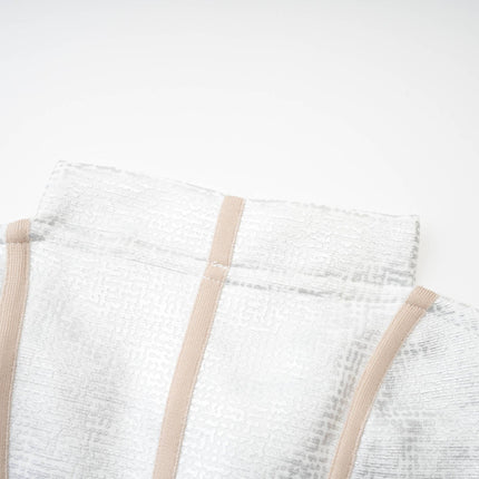 Tiana Silver Off-the-Shoulder Mini Dress with Bandage Detailing