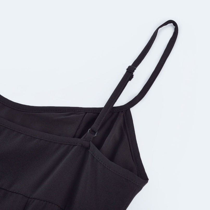 Tiziana Black and White Pleated Maxi Dress