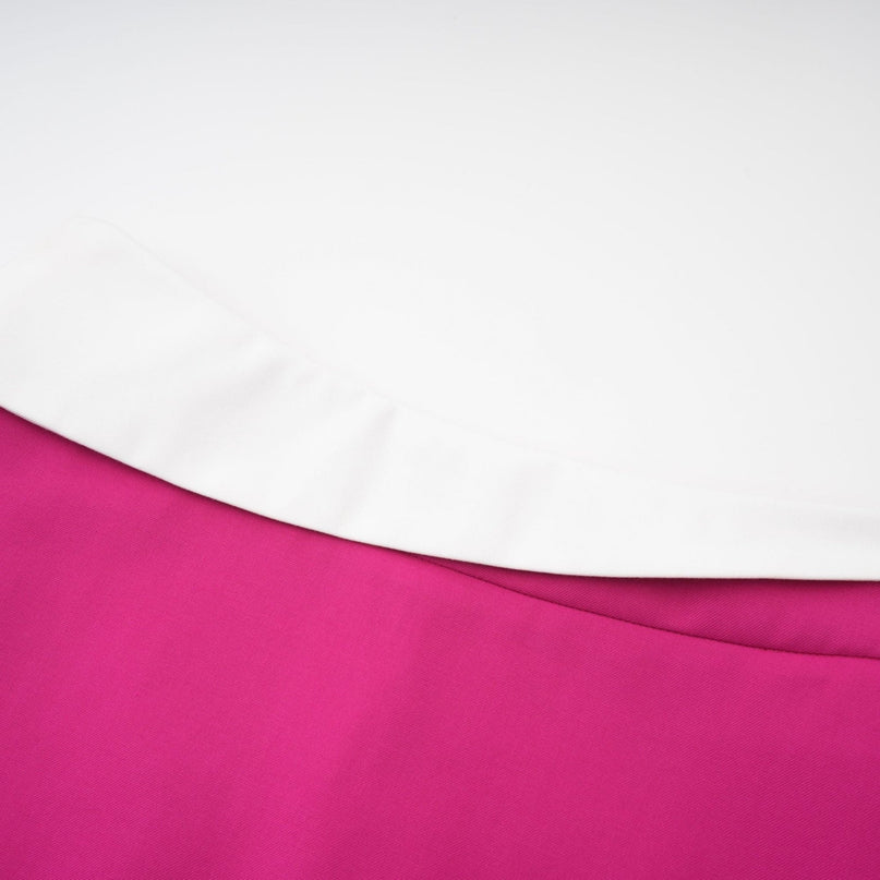 Tiziana Pink and White Jacket Skirt Set