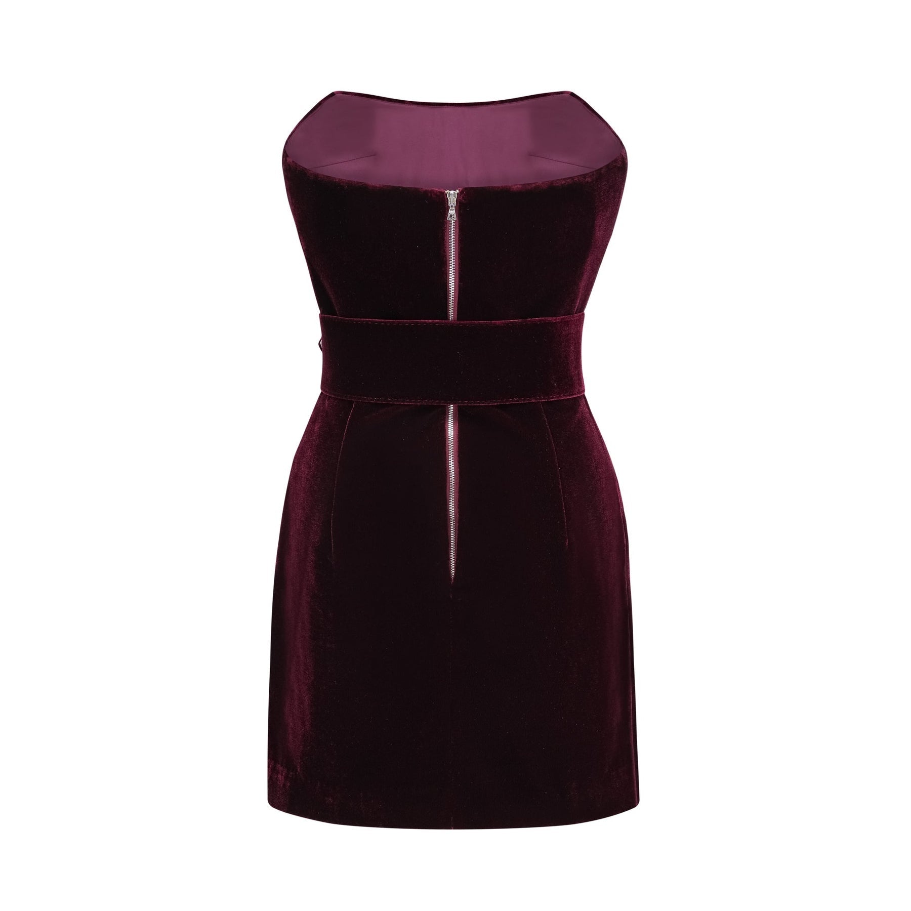 Tovelina velvet belted dress
