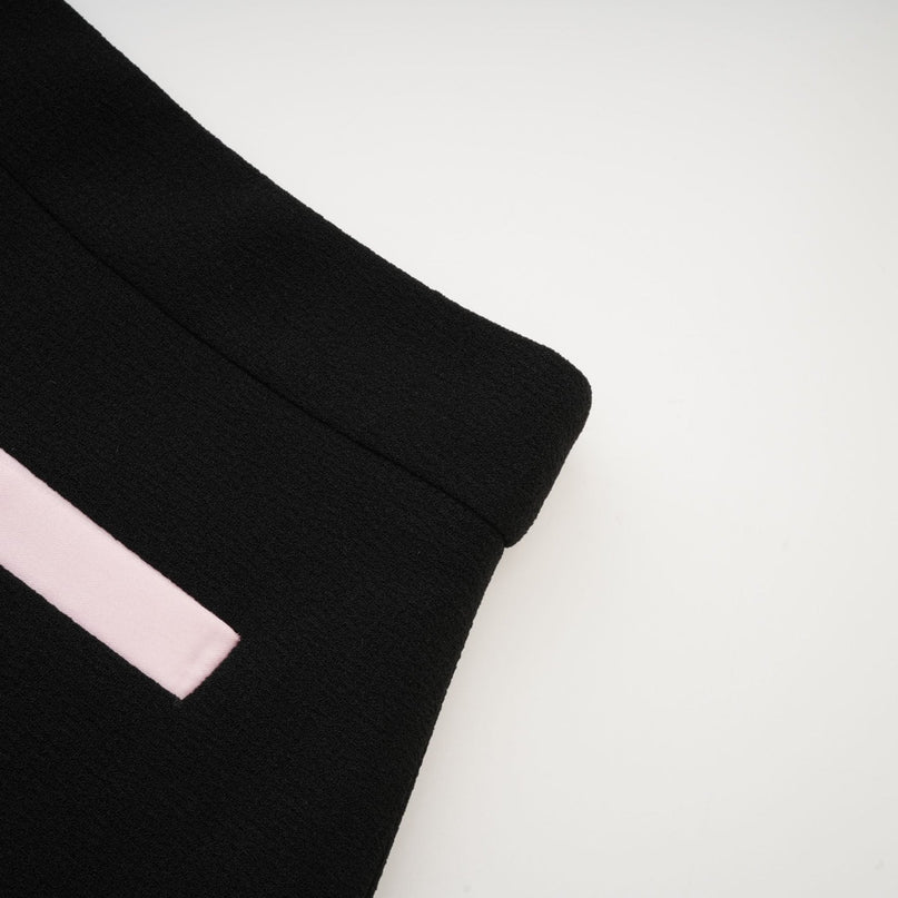 Uaine black jacket  skirt matching set